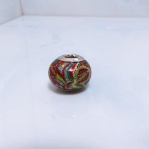 ZABLE ~ Murano Glass Multi-Color Bold Charm # 1545 Sterling Silver NWT